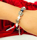 Antique German Silver Butterfly Bracelet | Bracelet for Girls | Unique design in Silver finish | Adjustable bracelet | Gifts for girls