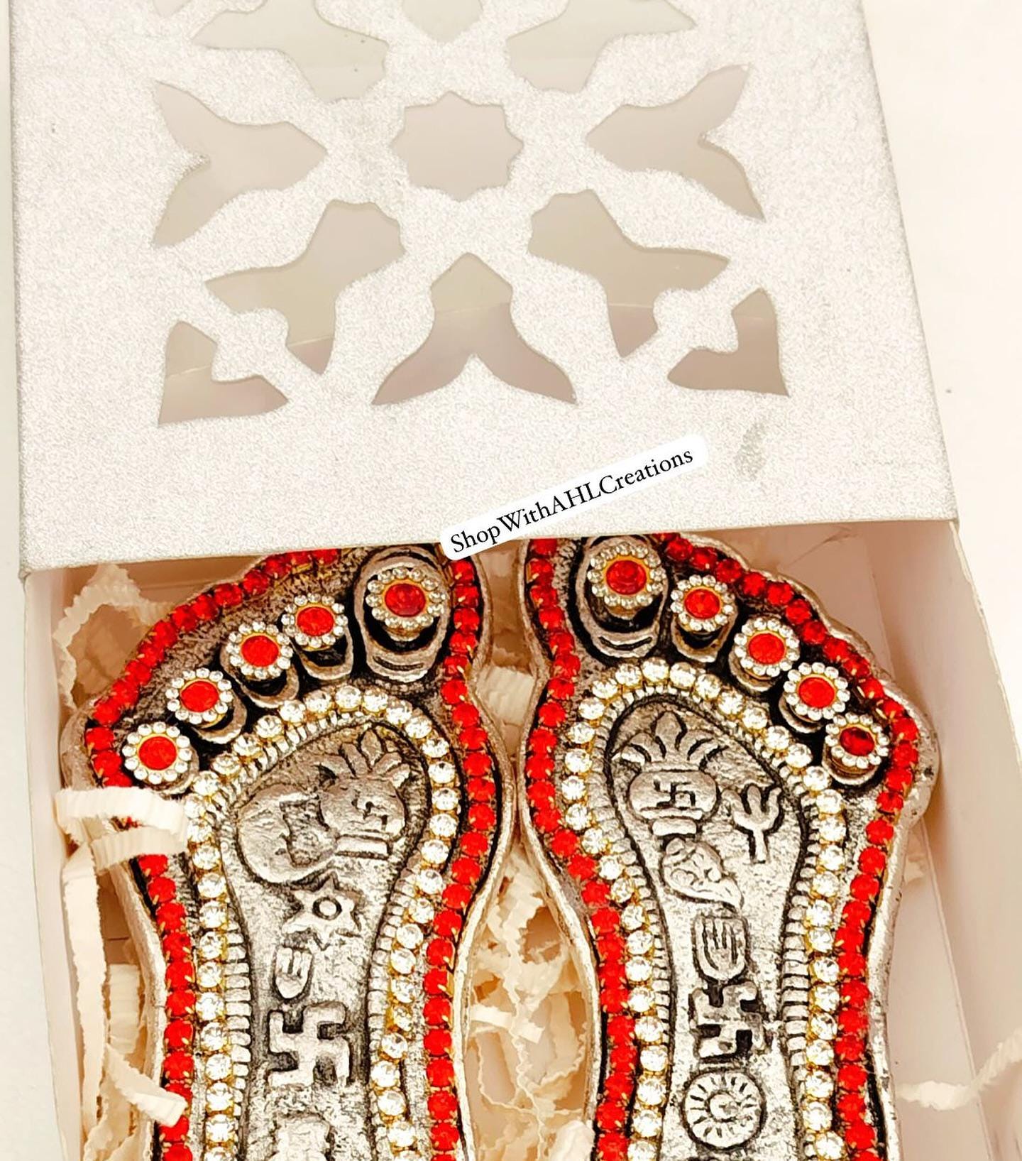 German Silver Paduka Set for daily Pooja| Krishna Charan, Lakshmi Charan
