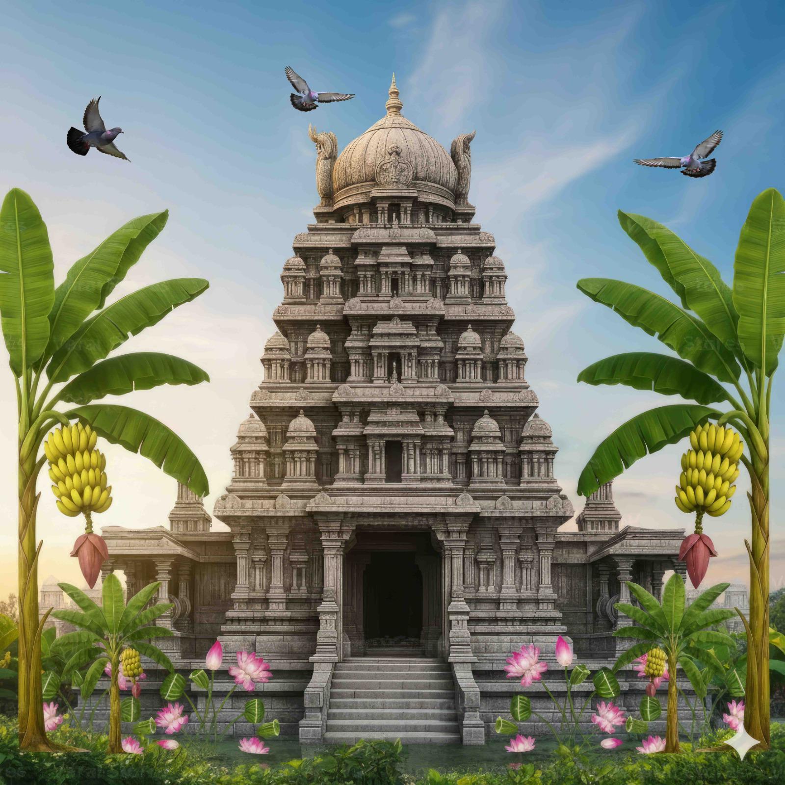 Temple Design Backdrops for Festival Decor | Pichwai Cow Backdrop decor - New| Varalakshmi Vratham backdrops | Ganesh Chaturthi Backdrops