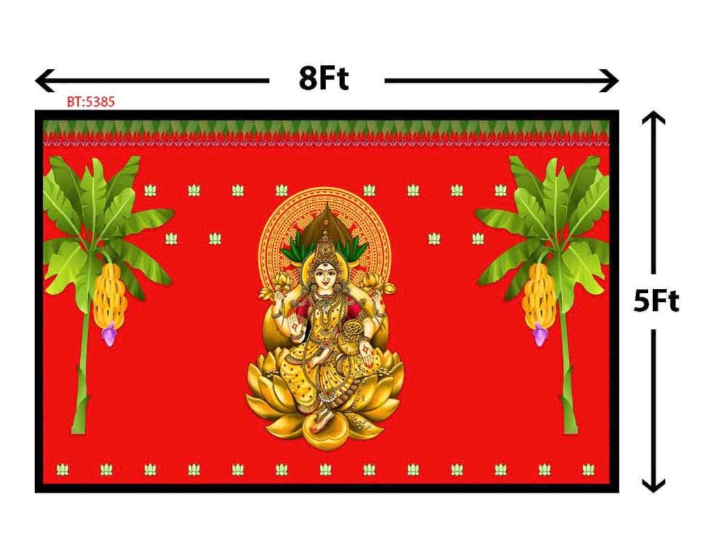 Navaratri Backdrop decor | Varalakshmi Vratham Backdrops | Lakshmi Devi Backdrop for Festival Decor | Sravanamasam decoration