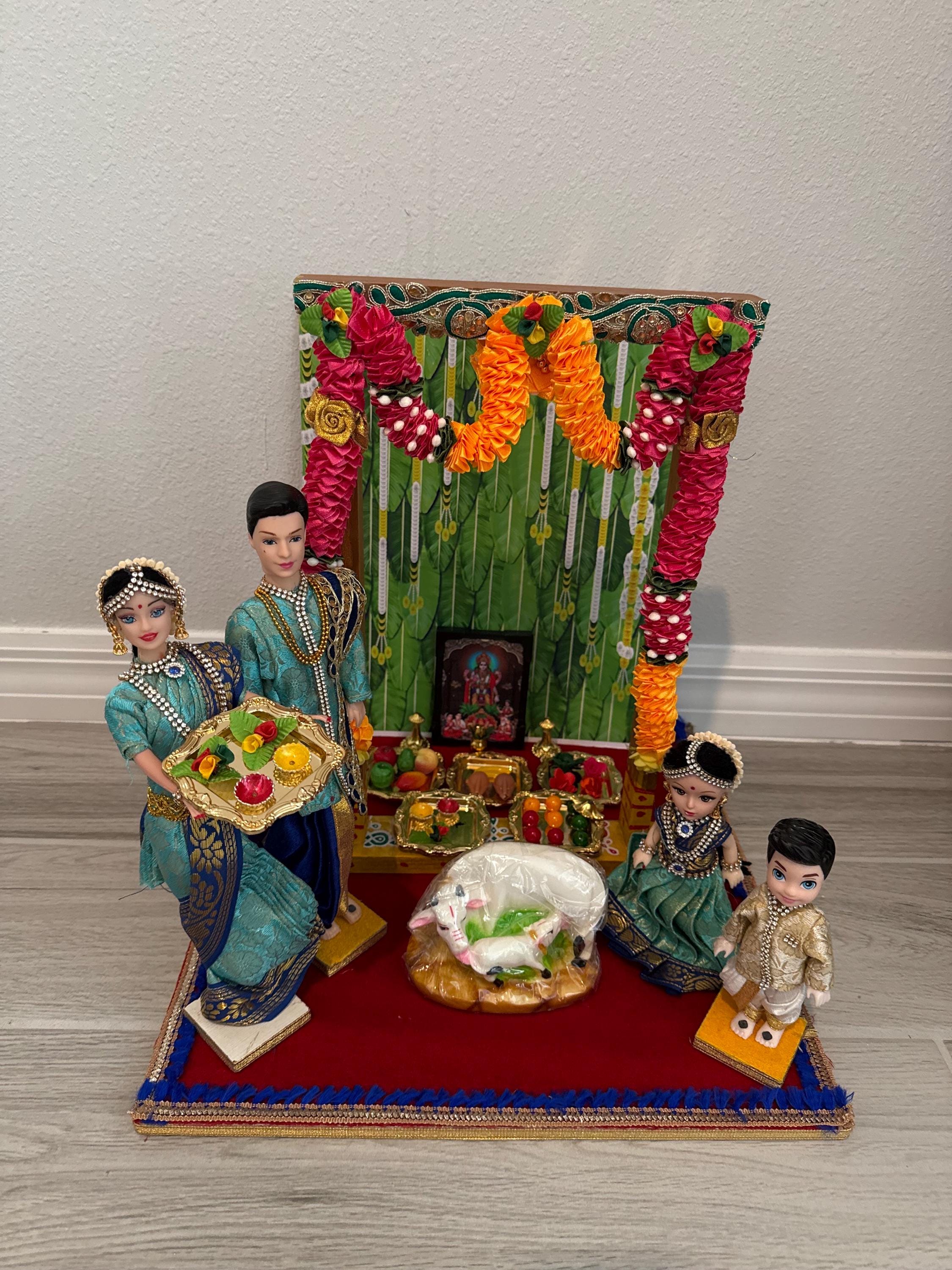 Housewarming and Baby Shower Dolls | Gruhapravesham doll set | Seemantham Doll Set | Half Saree Function Doll Set| Pellikuthuru Doll Set