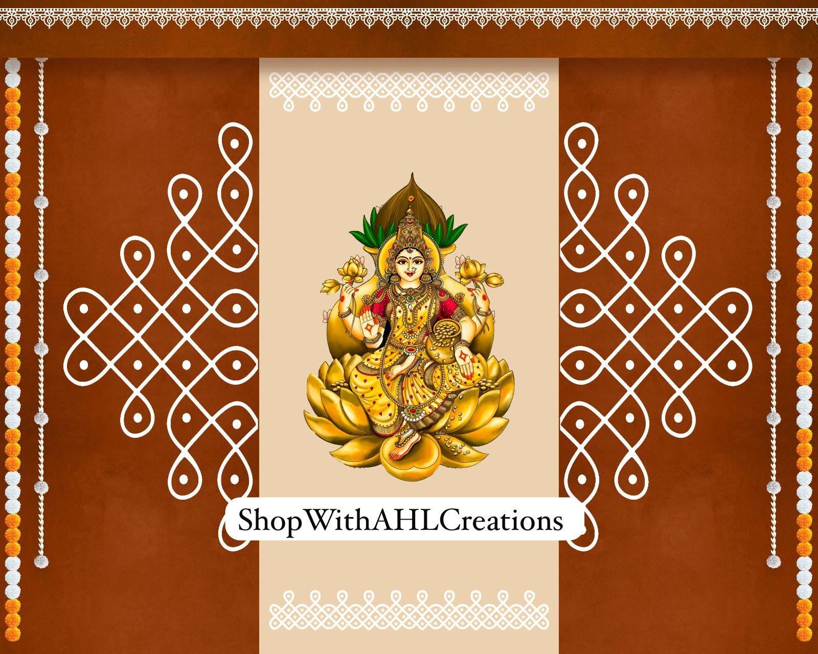 Navaratri Backdrop decor | Varalakshmi Vratham Backdrops | Lakshmi Devi Backdrop for Festival Decor | Sravanamasam decoration