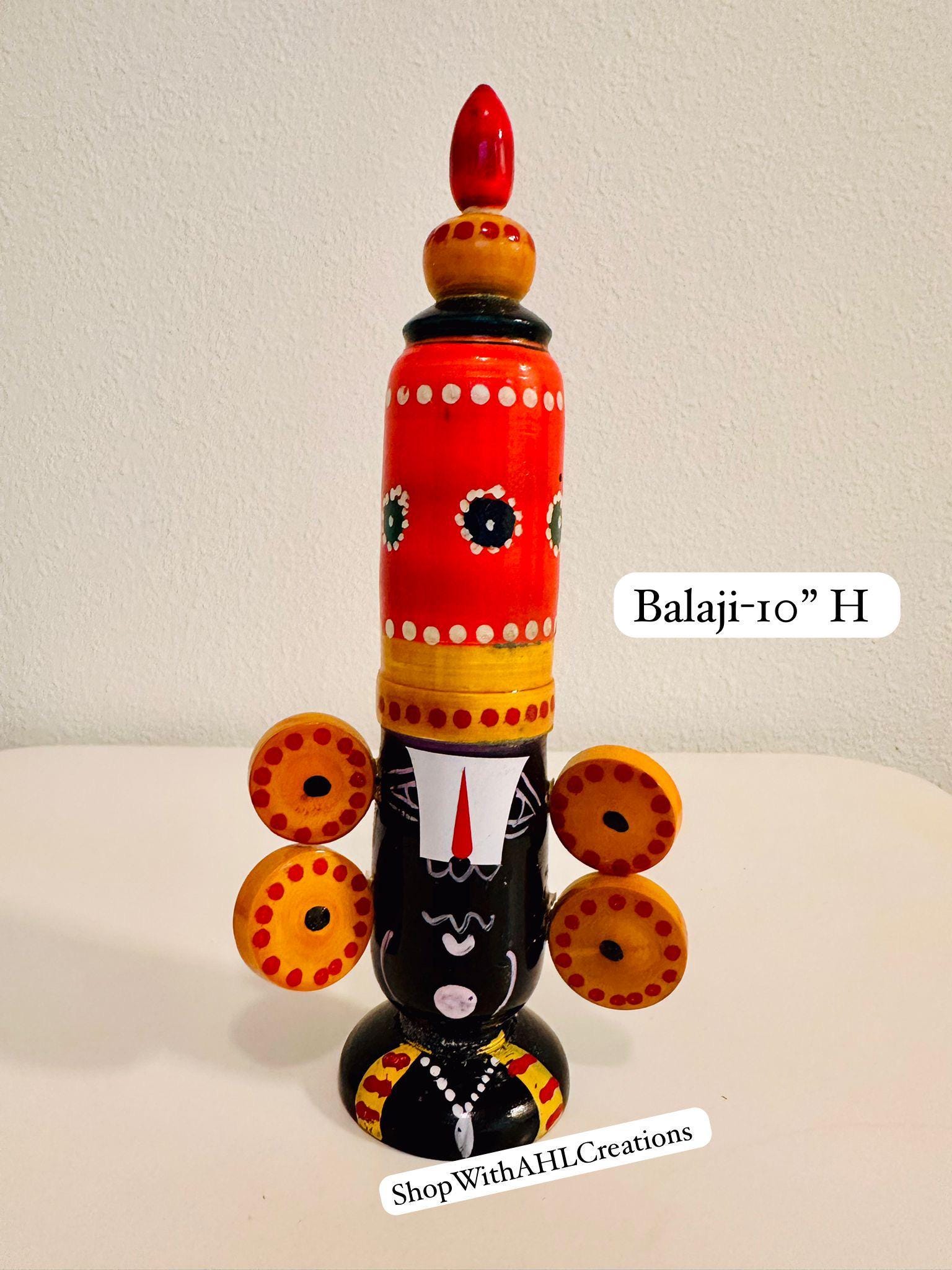 Balaji Shanku Chakra Kondapalli bommalu | Etikoppaka balaji set | Navaratri | Bommala Koluvu | Desi decor | Desi Handicrafts