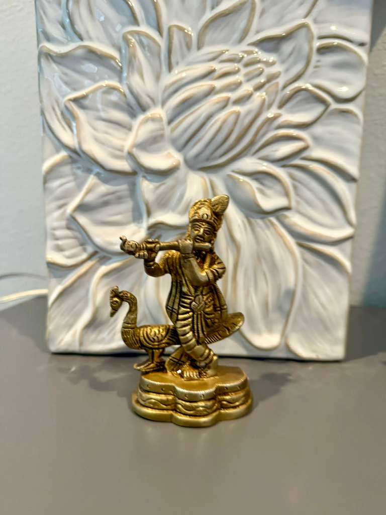 Balaji and Krishna Brass Idols | Indian God Idols for Daily Pooja | Housewarming Desi Gifts