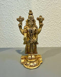 Balaji and Krishna Brass Idols | Indian God Idols for Daily Pooja | Housewarming Desi Gifts