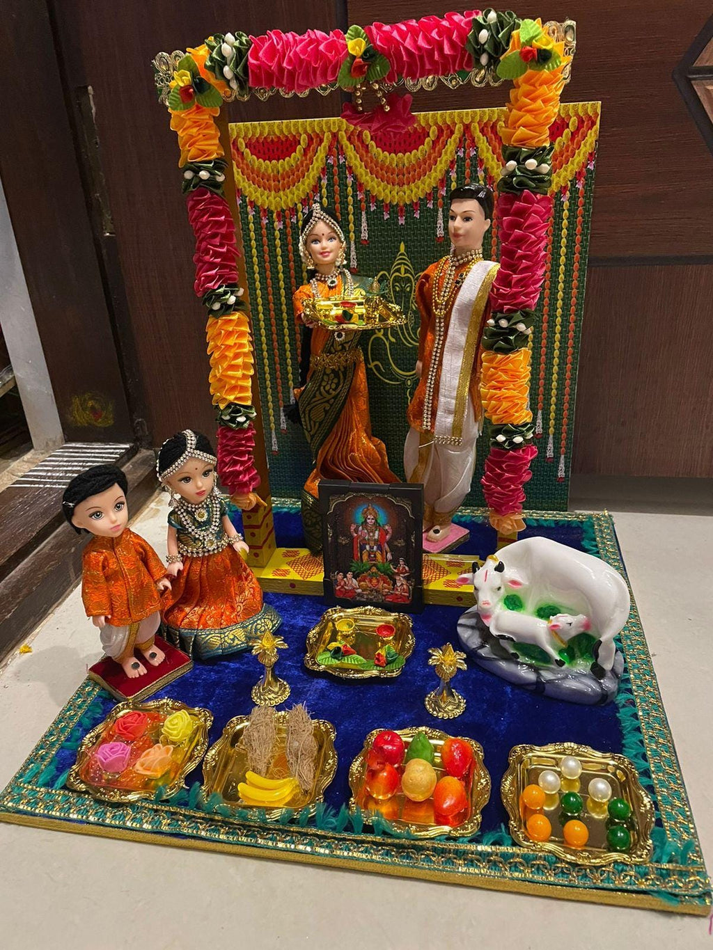 Housewarming and Baby Shower Dolls | Gruhapravesham doll set | Seemantham Doll Set | Half Saree Function Doll Set| Pellikuthuru Doll Set