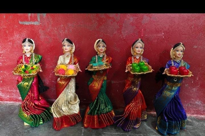Housewarming and Baby Shower Dolls | Gruhapravesham doll set | Seemantham Doll Set | Half Saree Function Doll Set| Pellikuthuru Doll Set