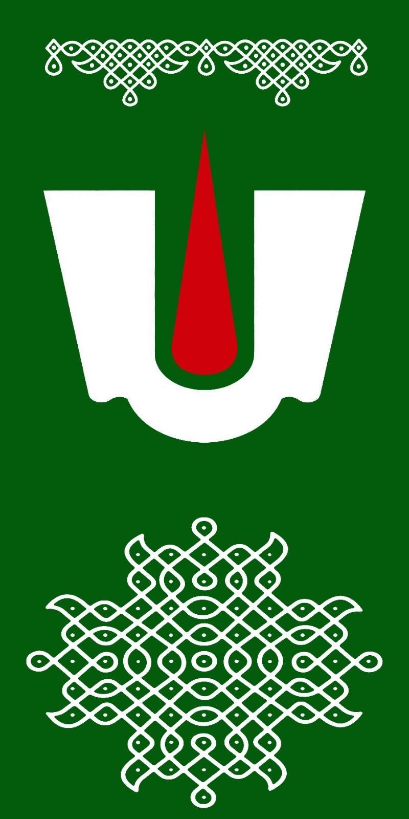 Balaji Namam Backdrop (4FT-8FT) and 8ft - 8FT Cloth for Pooja Decoration,Satyanarayan Pooja, Traditional Background Cloth for Festival.