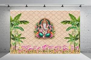 Ganesha with Kolam Backdrop | Festival & Housewarming Decor