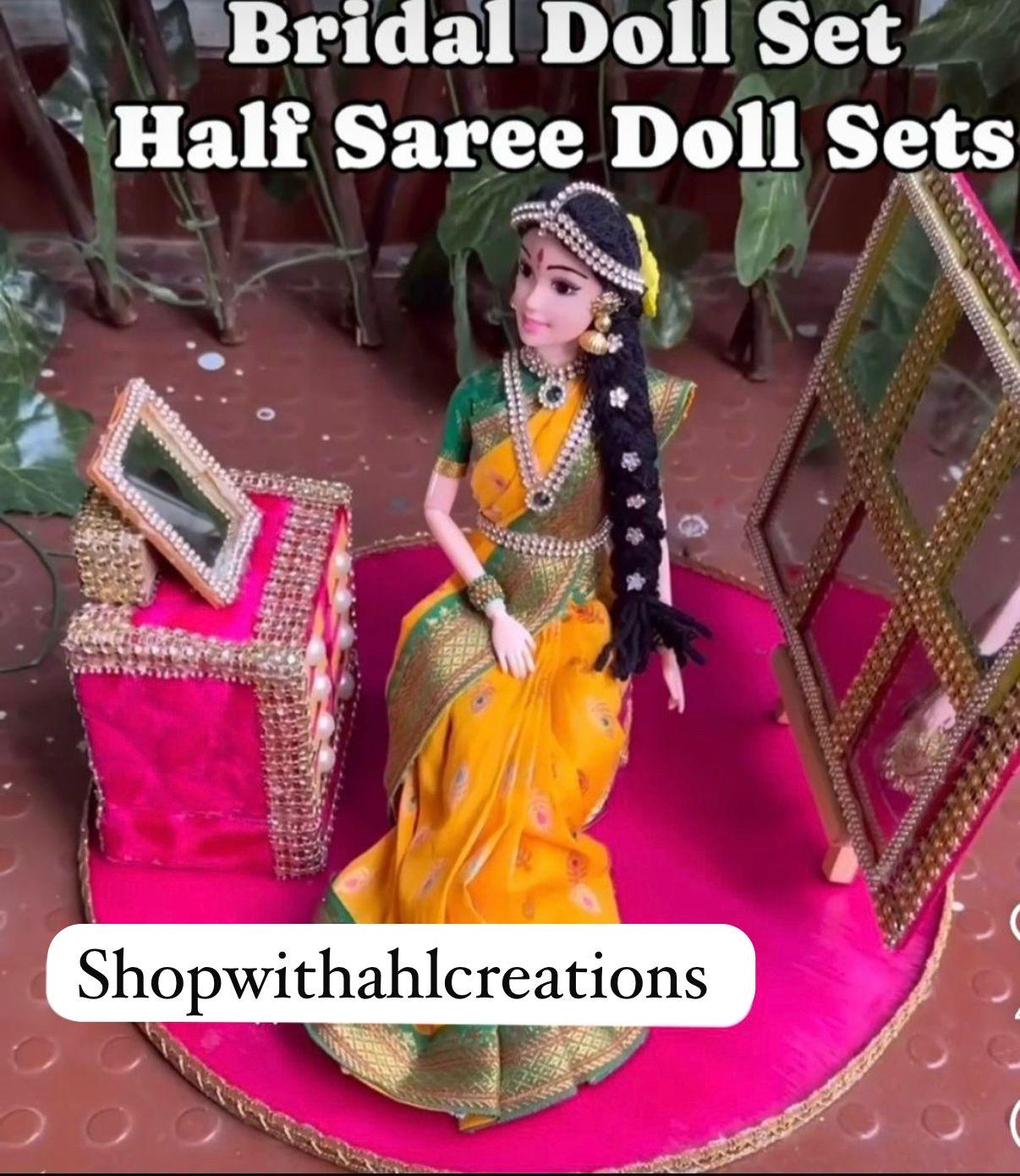 Housewarming and Baby Shower Dolls | Gruhapravesham doll set | Seemantham Doll Set | Half Saree Function Doll Set| Pellikuthuru Doll Set