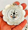 German silver Diya and Agarbathi Stand Comes with Free Potli! German Silver Daily Pooja Items | Traditional Desi Return Gifts