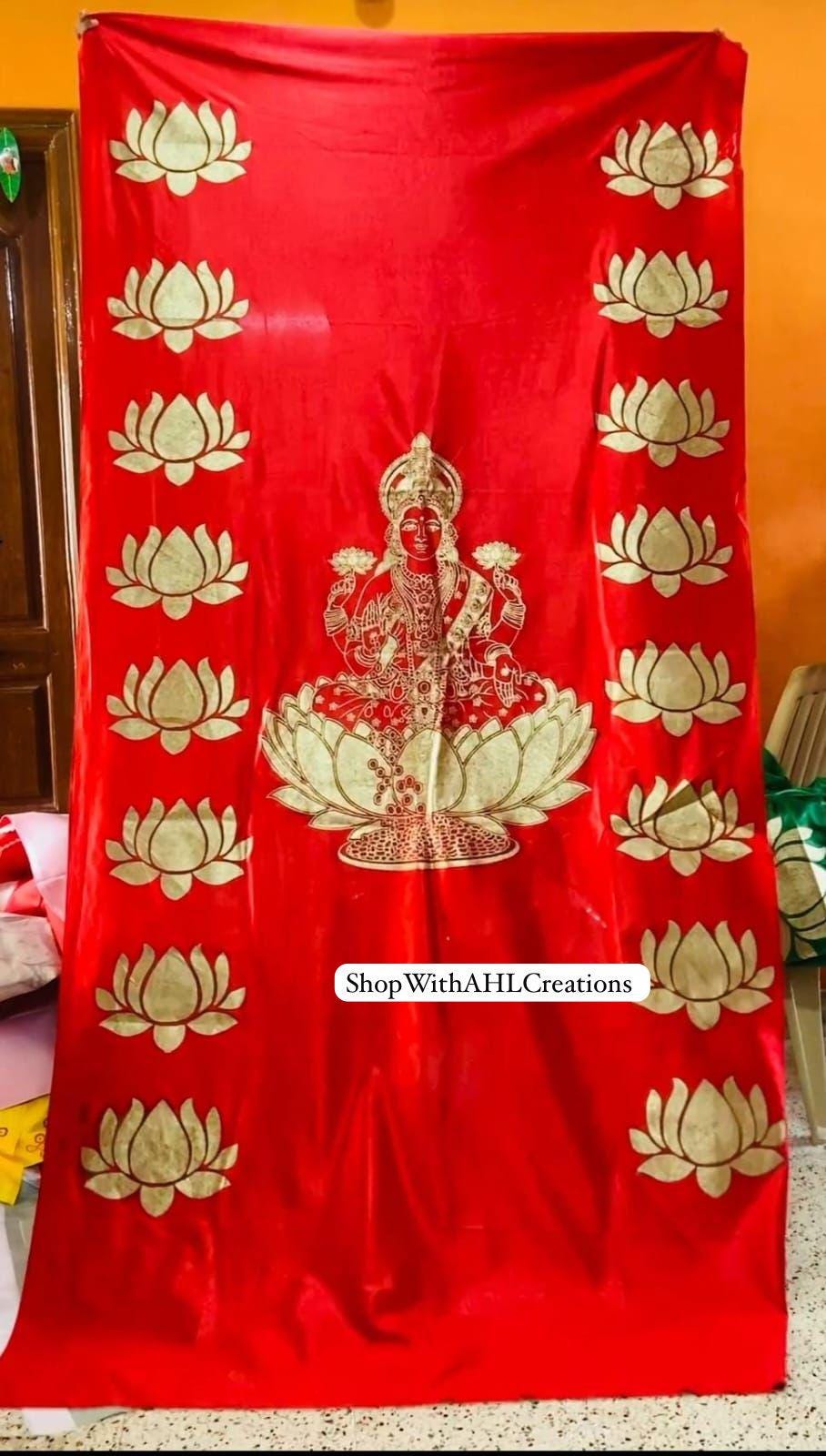 Navaratri Backdrop decor | Varalakshmi Vratham Backdrops | Lakshmi Devi Backdrop for Festival Decor | Sravanamasam decoration